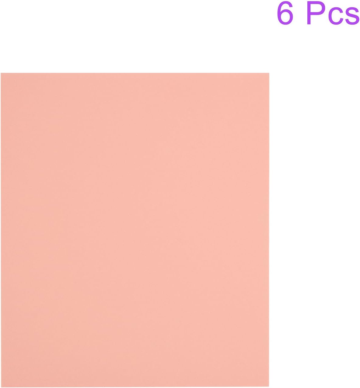 6 Pack 10.8 x 8.5 Inch 1.7mm Thick EVA Foam Sheets for Arts and Crafts Craft Foam Sheets Peach