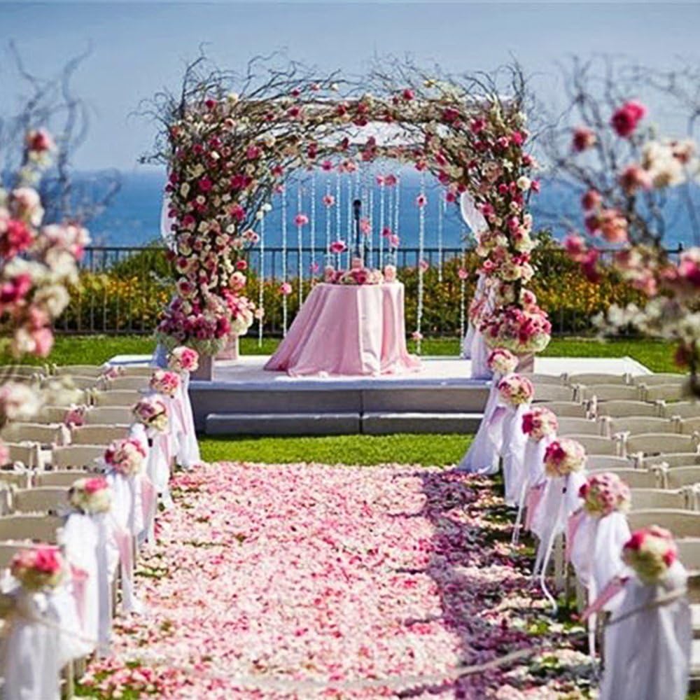 Artificial Fake Rose Petals, Silk Flowers Petals, 3000 PCS, Pink