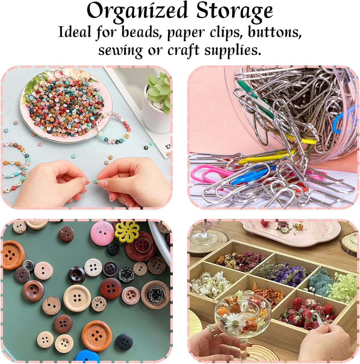 Small Drawer Organizer for Desk Pink, 7.1" x 3.8" x 4.6", 9 Clear Drawers