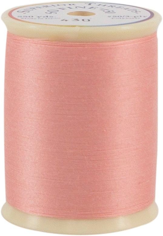 So Fine 3-Ply 50 Weight Polyester Sewing Thread Spool - 550 Yards (#430 Peach Tart)