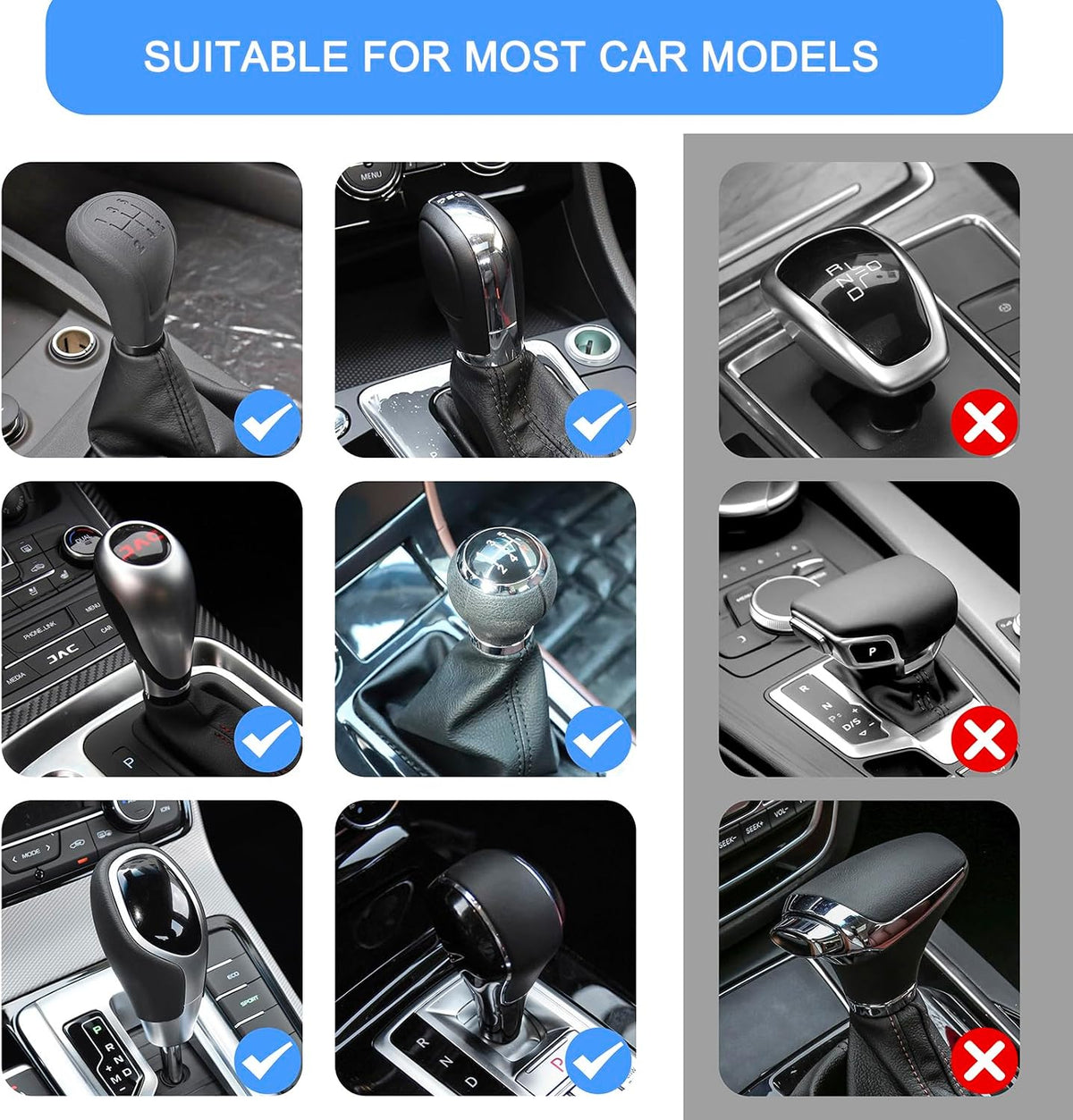SLLAK Gear Shift Hoodie, Universal Car Shift Knob Cover, Mini Hoodie for Car Shifter, Automotive Interior Cute Gadgets, Car Accessories and Decorations for Women