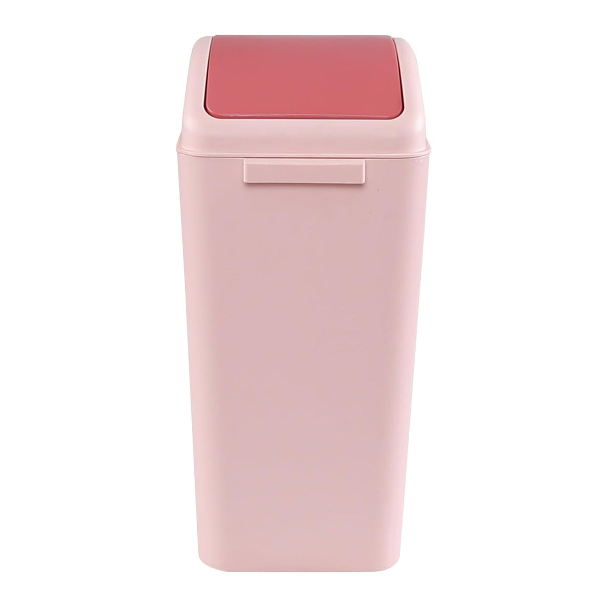 4.5 Gallon Trash Can with Lid, Plastic Swing Top Trash Can (Pink)