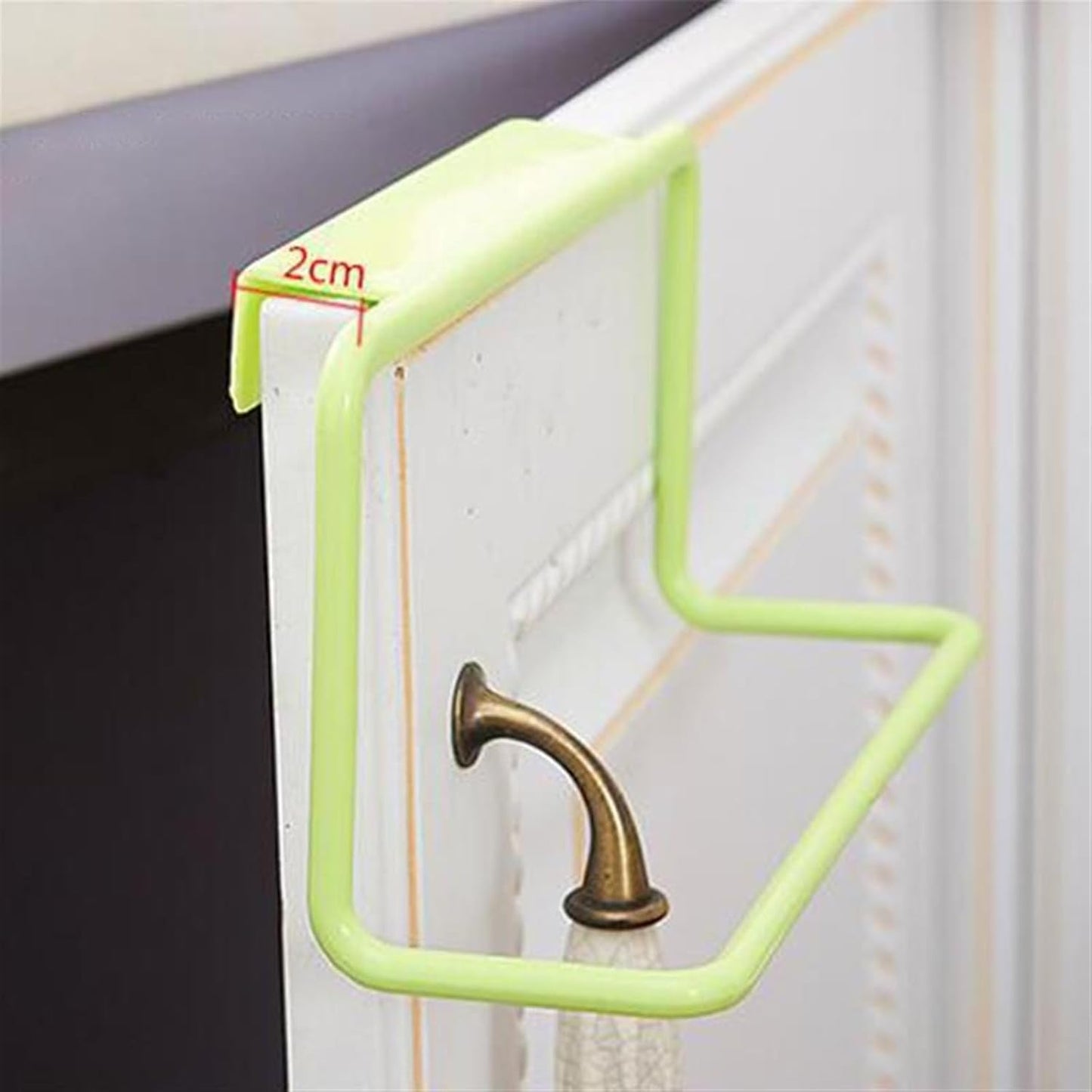 1/2Pcs Plastic Hanging Holder Multifunction Towel Rack Cupboard Cabinet Door Back Home Storage Organizer Kitchen Accessories(Pink,1pc)