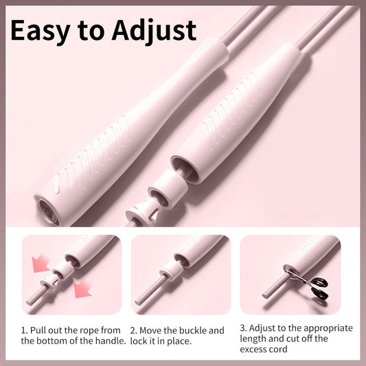 Jump Ropes Kids, Adjustable Children Jump Rope with ABS Handles and PVC Rope for Child Student Toddler