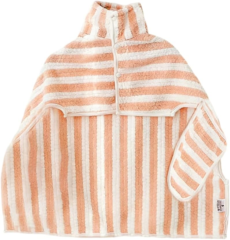 Dog Bathrobe, Microfiber Super Absorbent Pet Towel, Quick Drying Robe for Dogs Cats, Double Layer Hooded Warm Bath Towel, for Large Medium Small Pets After Bath Pool Beach (Pink, L(30–45 lb))