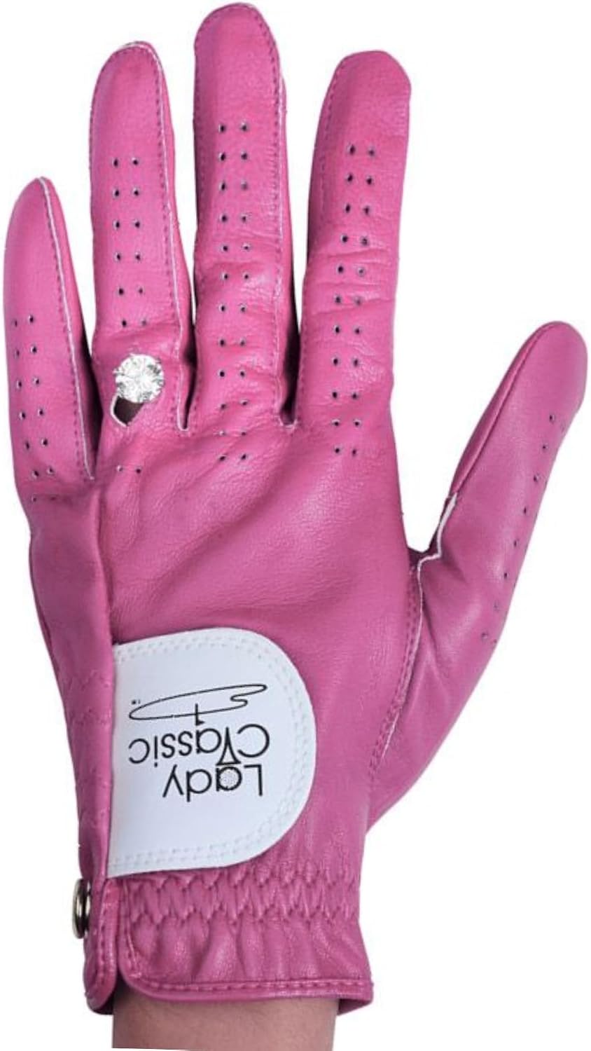 Women's Left for Right Handed Golfers Ring-Friendly Golf Glove – Contour Fit, Durable, Stylish Golf Glove for Women with Rings – Comfortable Grip, Breathable