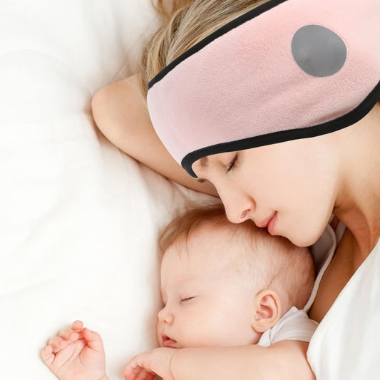 Angoily Ear Warmer Headband, Sleep Mask, 2 in 1 Eye Mask and Soundproof Sleep Earmuff Noise Reduction Sleeping Ear Wraps Ear Protection Cover for Men Women Ear Mask Pink Sleeping Earmuffs
