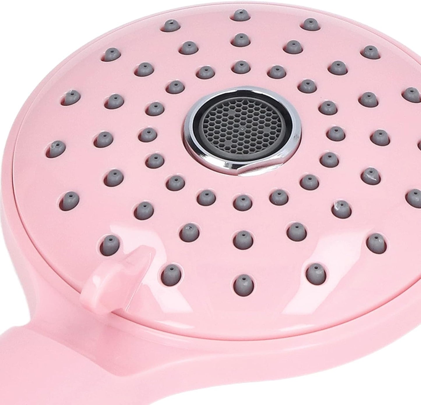 High Pressure Shower, Pressurized Handheld Shower with 2 Spray Functions for Bathroom, Hotel, and Bathtub (Cherry Pink)