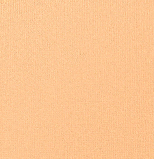Peach Sherbet—12x12 Textured Cardstock | 80lb Textured Orange Scrapbook Paper | Premium Cardstock for Cricut Cutting | 25 Sheets