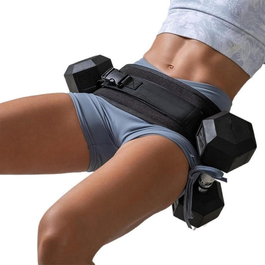 Hip Thrust Adjustable Resistance Weight Belt for Home Workouts, Exercise Hip Thrust Belt for Kettlebell Training & Butt Shaping with Extra Cushioning and Adjustable Resistance