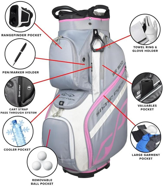 Snake Eyes SE500 Ultra Premium 14 Way Divider Golf Cart Bag