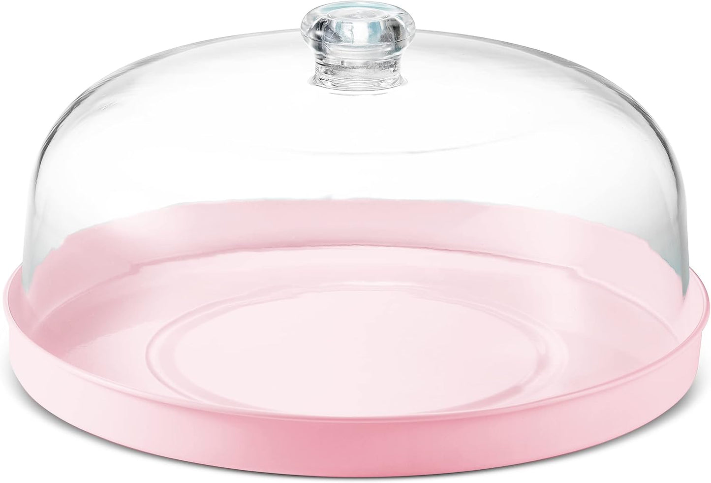 Godinger Cake Stand, Cake Plate Server with Dome, Metal Serving Tray and Shaterproof Acrylic Lid