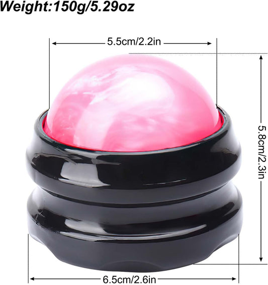 WOVTE Massage Ball, Lacrosse Balls, Self Massage Tool for Sore Muscles, Shoulders, Neck, Back, Foot, Body, Deep Tissue, Trigger Point, Muscle Knots, Yoga and Myofascial Release (Pink)