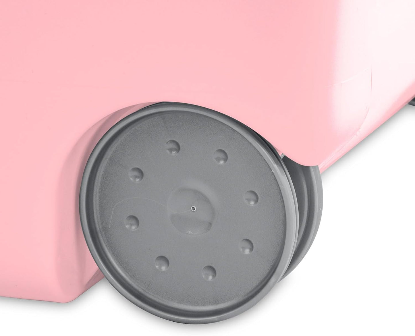 Sterilite 3 Pack Ultra Wheeled Hamper, Plastic Laundry Basket Clothes Bin with Wheels, Flip Top Lid and Retractable Handle, Pink Frost
