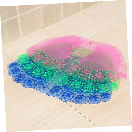 MAGICLULU Anti-Slip Bathroom Mat with Suction Cups Non-Slip PVC Bath Rug for Shower Stall and Floor Pink and Wearproof Design for Home Use