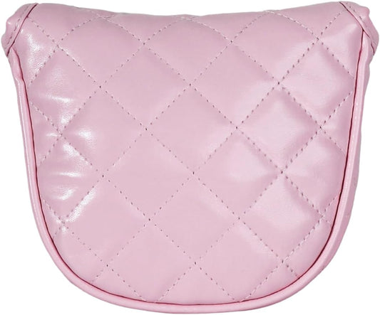 Glove It Mallet Putter Headcover Quilted Light Pink | Hand-Crafted | Magnetic Closure | Water-Resistant & Anti-Stain | Plush Lining | Heel-Shaft Fit