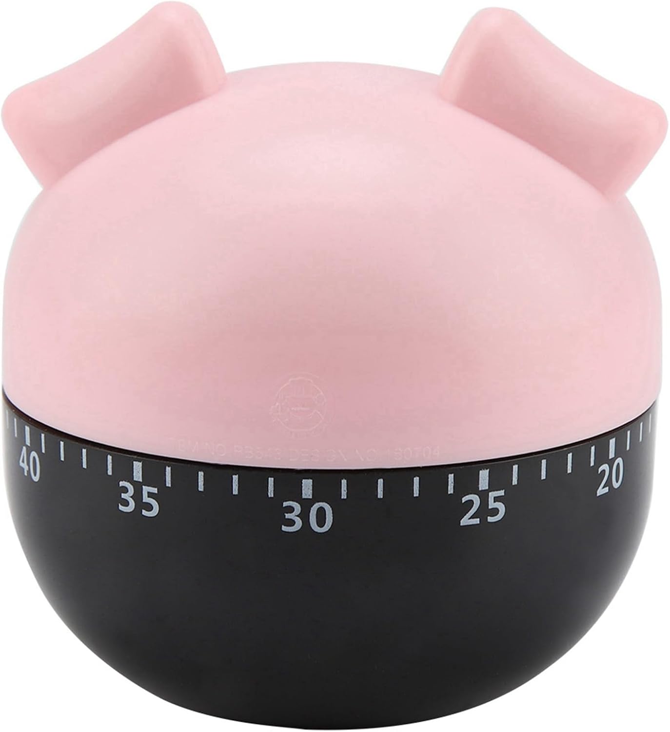 Cute Cartoon Pig Kitchen Timer Mechanical Timers Counters for Cooking Timing Tool Portable Alarm Clock Kitchen Cooking Tool Cooking Mechanical Home Decor Counter (Pink)