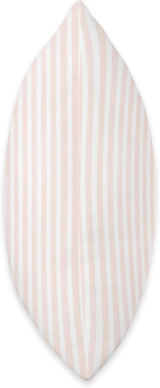 Peach Stripe Watercolor Pattern Girly Design Vintage Cute Throw Pillow