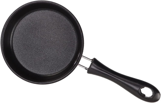 Dioche 3 Inch SmaMini Frying Pan Stainless Steel Nonstick Egg Pan 12cm Induction Safe with Long Handle for Quick Breakfast Cooking (Pink)