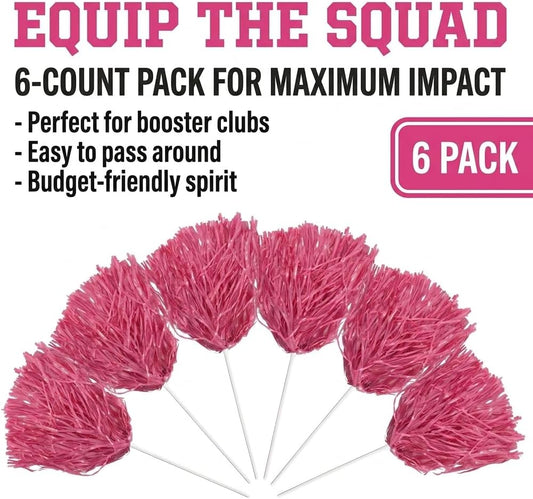 Anderson's Premium One-Color School Spirit Shakers, Cheerleader Pom Poms, Sports Fan, Football, Basketball, Homecoming, Squad, Team, Party, Dance Club, Performance, Celebrations
