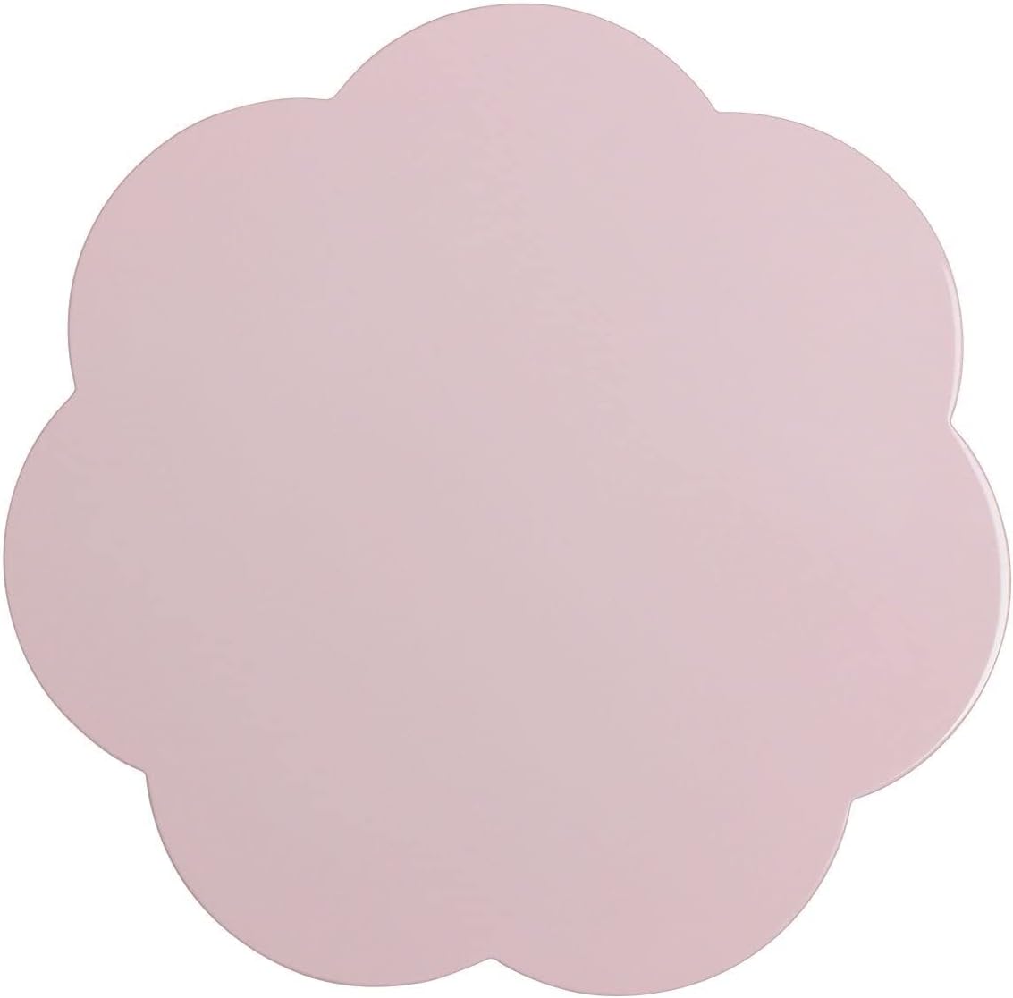 Set of 4 Pale Pink Scalloped Placemats - 13"x13"