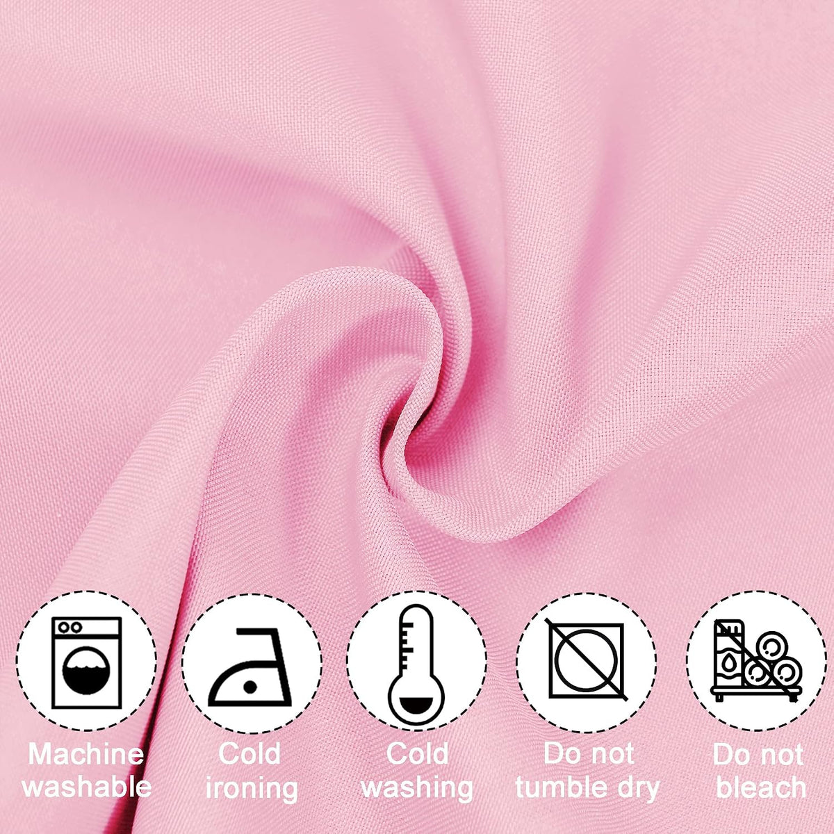 Pink Valance Curtains for Window 1 Panel, 52 x 18 Inches