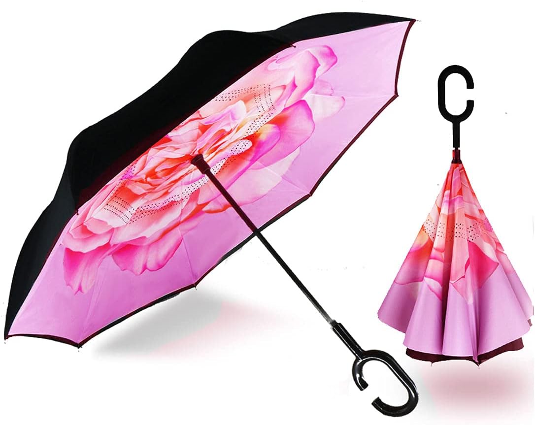 Inverted Umbrella, 40/49/56 Inch Windproof Double Layer