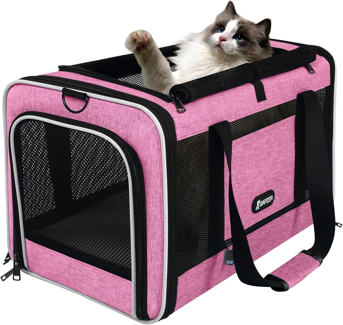 Cat Carrier 18x11x11 Delta Airline Approved, Pet Plane Travel Crate