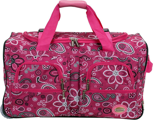 Rolling Duffel Bag, Black, 22"