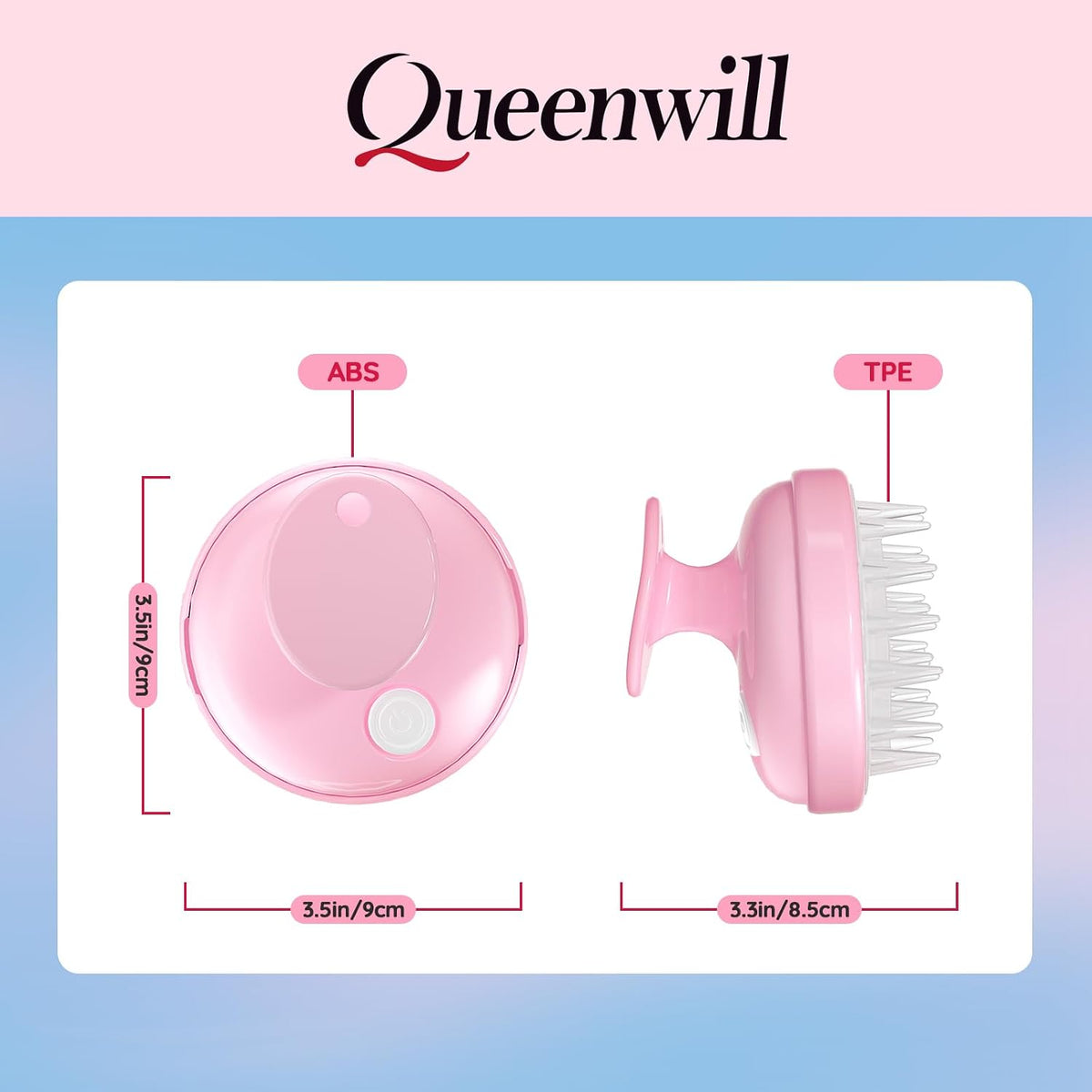 Scalp Massager Electric Hair Growth Scrubber for Dandruff Removal
