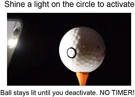 CV LED Golf Balls - Light Activated - No Timer - 6 Pack (Pink)