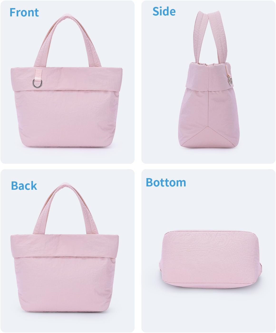 Small Tote Bags for Women, Lightweight Travel Purse Crossbody Bags, Casual Handbag Hobo Bag for Everyday Use and Work