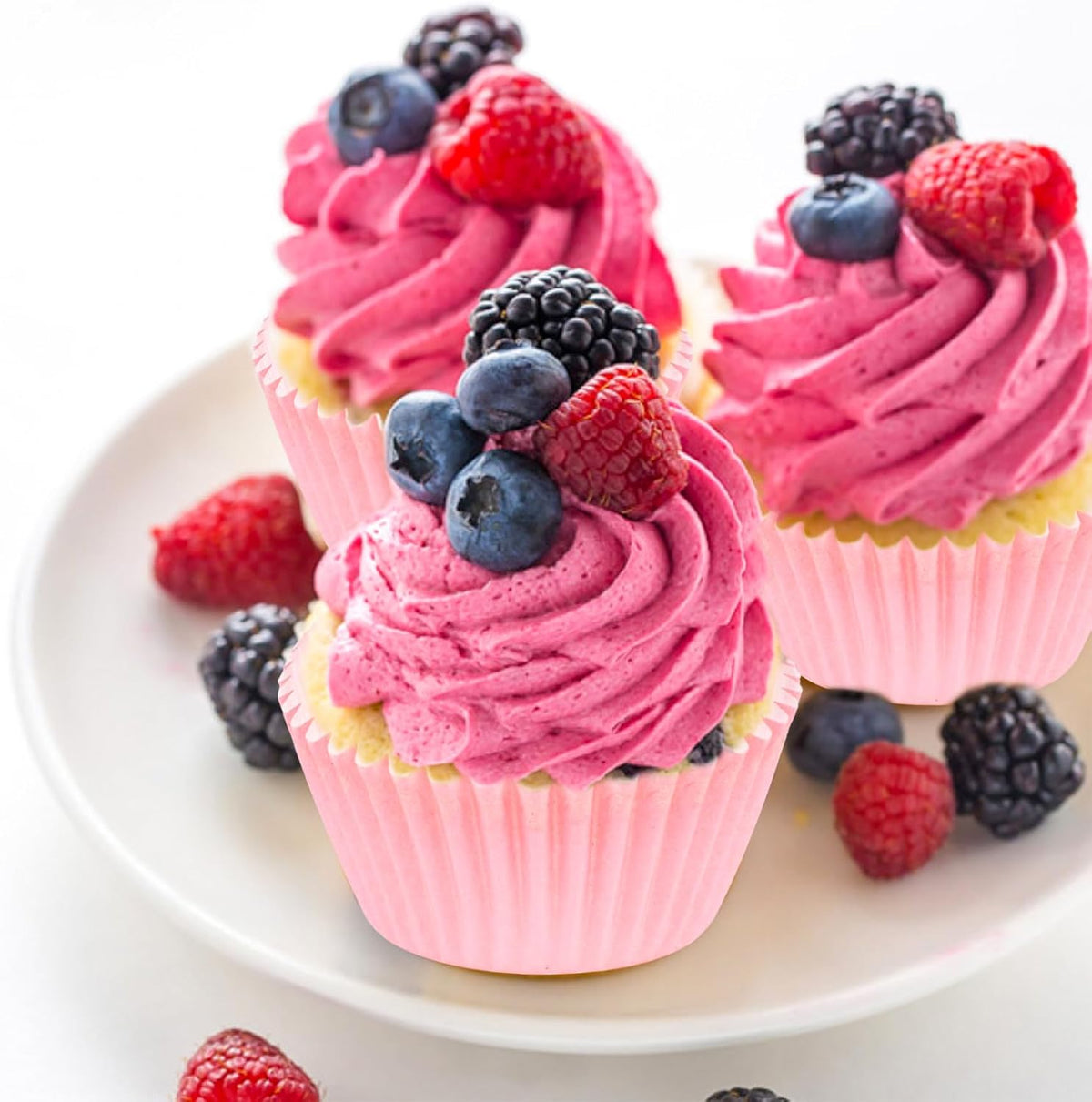 100Pcs Pink Cupcake Liners for Baking, Non-Stick Muffin Liners