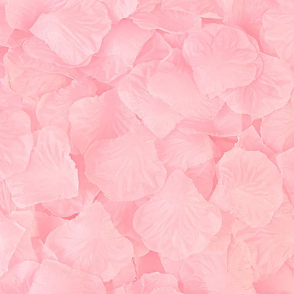 1000 Pieces Light Pink Artificial Silk Rose Petals Flower Decoration Wedding Party Color Light Pink