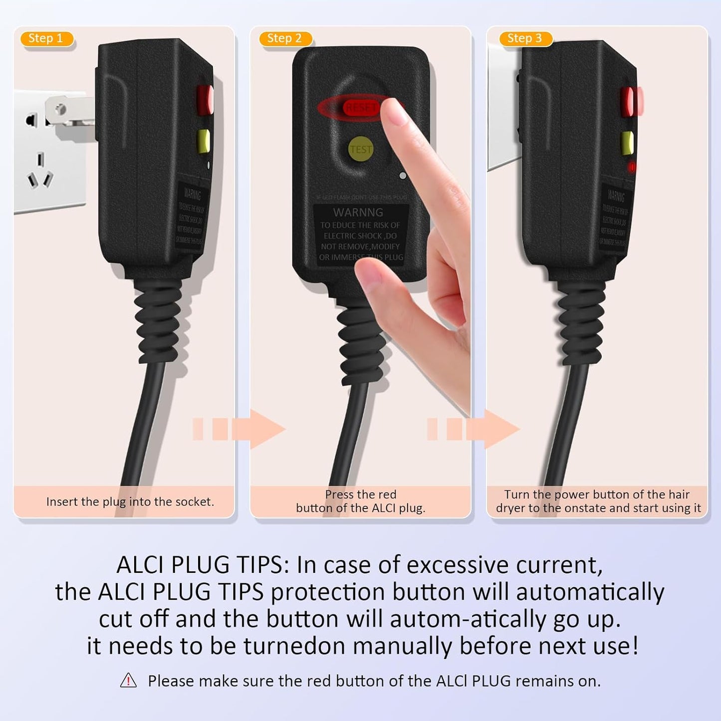 High Speed Plasma Ion Hair Dryer with Diffuser, Professonal Blow Dryer 110000 RPM Brushless Motor for Fast Drying, 1500W 3Temps/3Speeds Thermo-Control Lightweight Hairdryer for Women Home Travel Salon