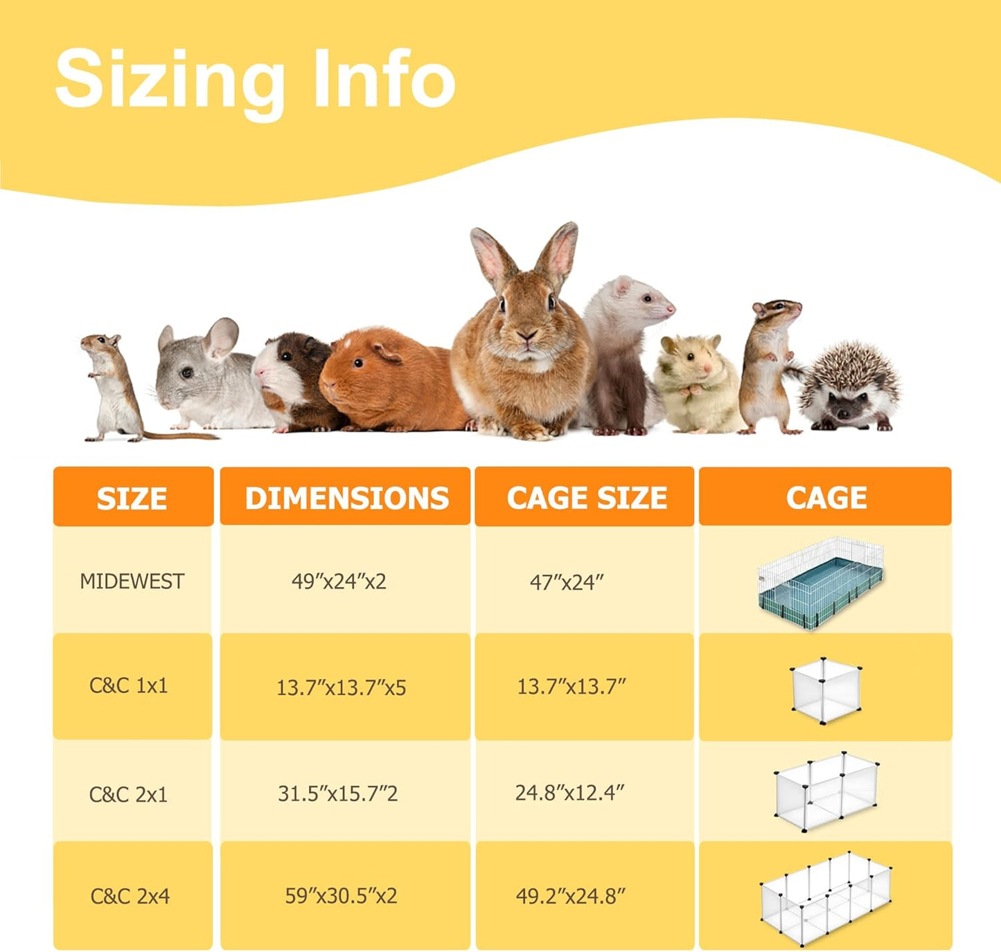 Guinea Pig Cage Liners, 59x31in 2 Pack Washable Guinea Pig Bedding, Waterproof Reusable & Anti Slip, Super Absorbent Guinea Pig Pee Pad for Small Animal, Rabbit, Bunny, Fit for C&C Cage, Pink