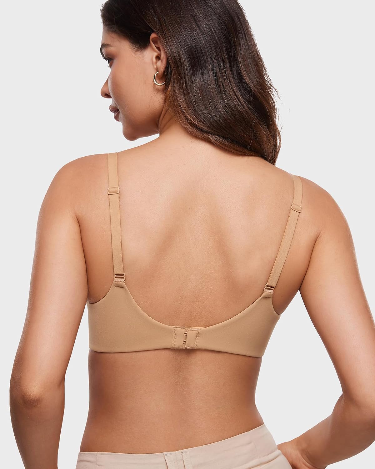 INLYRIC Women's Push Up Bra Tshirt Demi Supportive Bras Underwire Plunge Padded Comfortable Inbarely Plus Collection