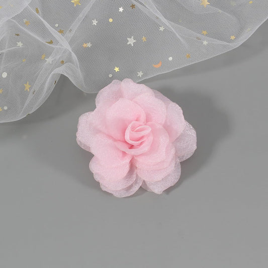 4.33" Soft Pink Flower Hair Clip | Lightweight Elegant & Perfect for Weddings, Parties or Daily Wear. Add a Feminine Touch to Hairstyles, Dresses, Hats & Accessories | Durable & stylish design