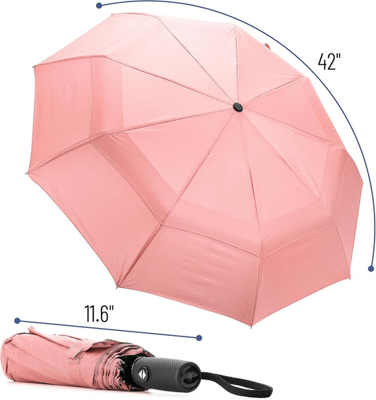 Mr. Pen- Windproof Travel Umbrella, Small Water-Resistant Automatic Folding Umbrella for Rain and Sun, Light, Compact and Portable for Women & Men, Fits Car & Backpack