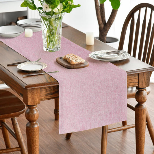 Artoid Mode Pink Table Runner, Seasonal Summer Washable Kitchen Dining Table Decoration for Home Party Decor 13x72 Inch