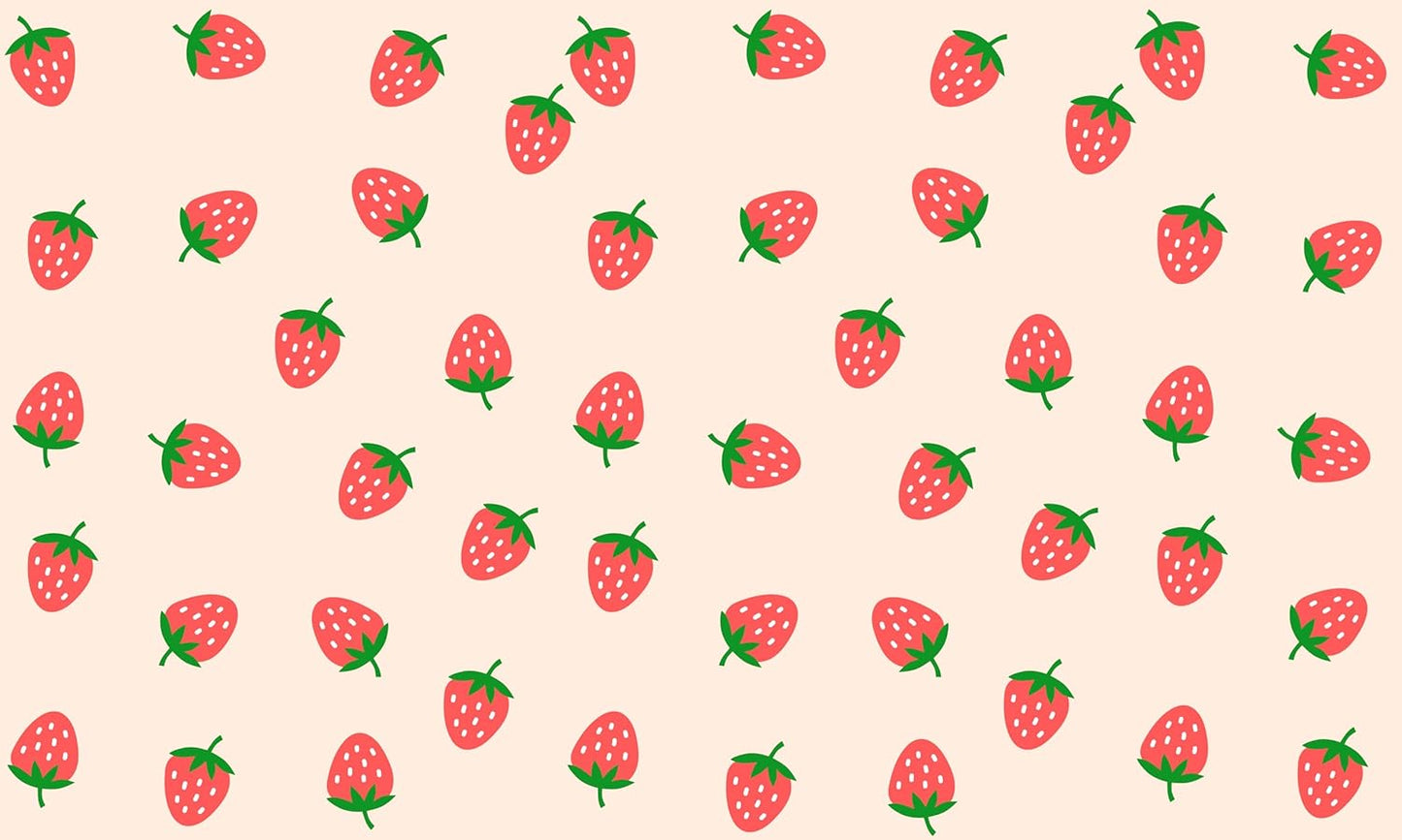 Strawberry Kitchen Decor-Sweet & Practical Pink Drying Mat,Absorbent and Non-Slip Kitchen Mat for Sink,Dish Rack Coffee Bar,Cute Kitchens Mats that Protects Countertops Dries Dishes Fast 12x20 Inches