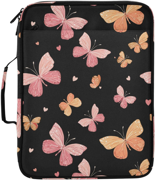 Simple Pastel Pink Peach Expandable Filing Folder Trapper Keeper Binder for School Student Office