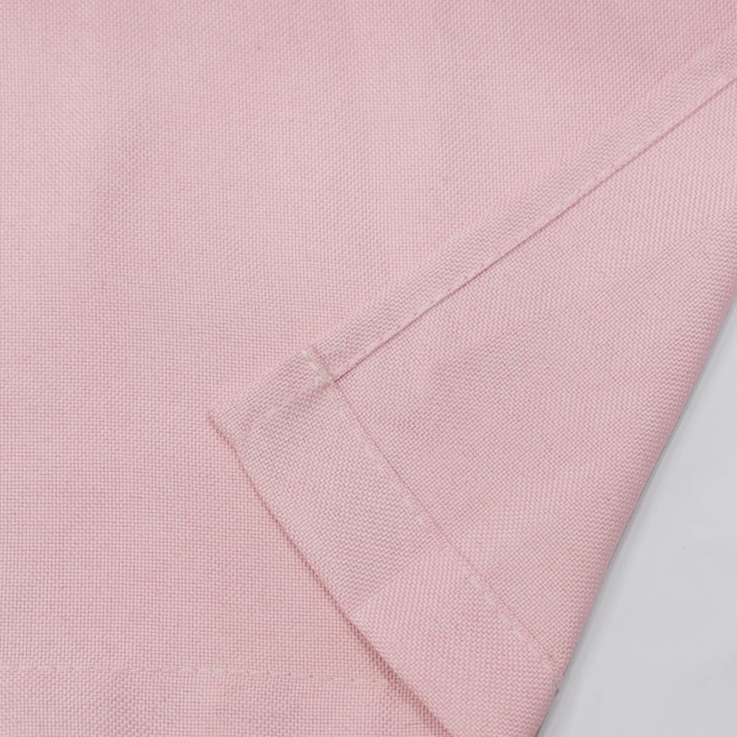 UPOPO 2 Pieces Valance Pink Curtains 18 inches Long Linen Textured Bathroom Privacy Curtain Toppers Kitchen Short Small Mini Little Caravan Living Room Bedroom Window Curtain Valance Pair Rod Pocket