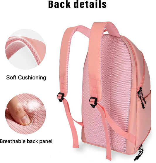 Goloni Tennis Backpack for Women, Holds 2 Rackets with Shoe Compartment