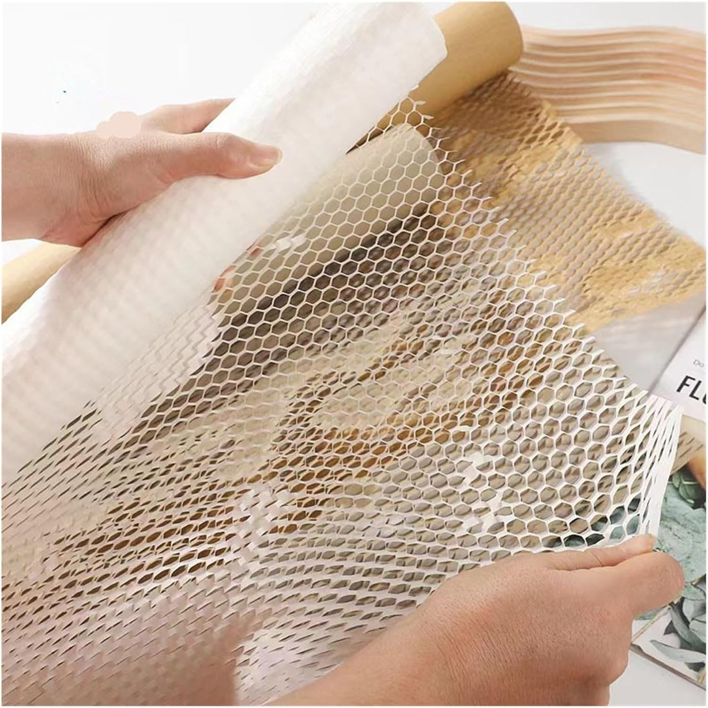 NYMFEA yaoqijie Honeycomb Flowers Packing Paper for Moving Shipping Packaging Gifts, Supplies Bubble Painting Lasting (Color : Pink)