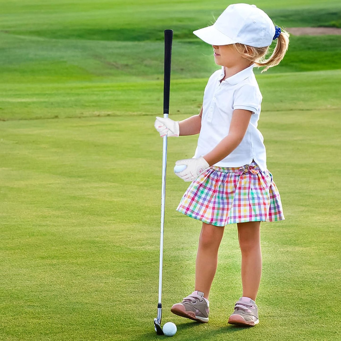 Kids Left Hand Golf Gloves Premium Breathable Youth Junior Toddler Golf Gloves for Boys and Girls