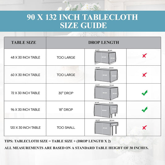 VidaFete Tablecloth 10 Pack 90 * 132inch Rectangle Table Cloth Polyester, Stain Wrinkle Resistant Polyester Dining Table Cover for Kitchen Dinning Party Wedding Rectangular Buffet Decoration(Pink)