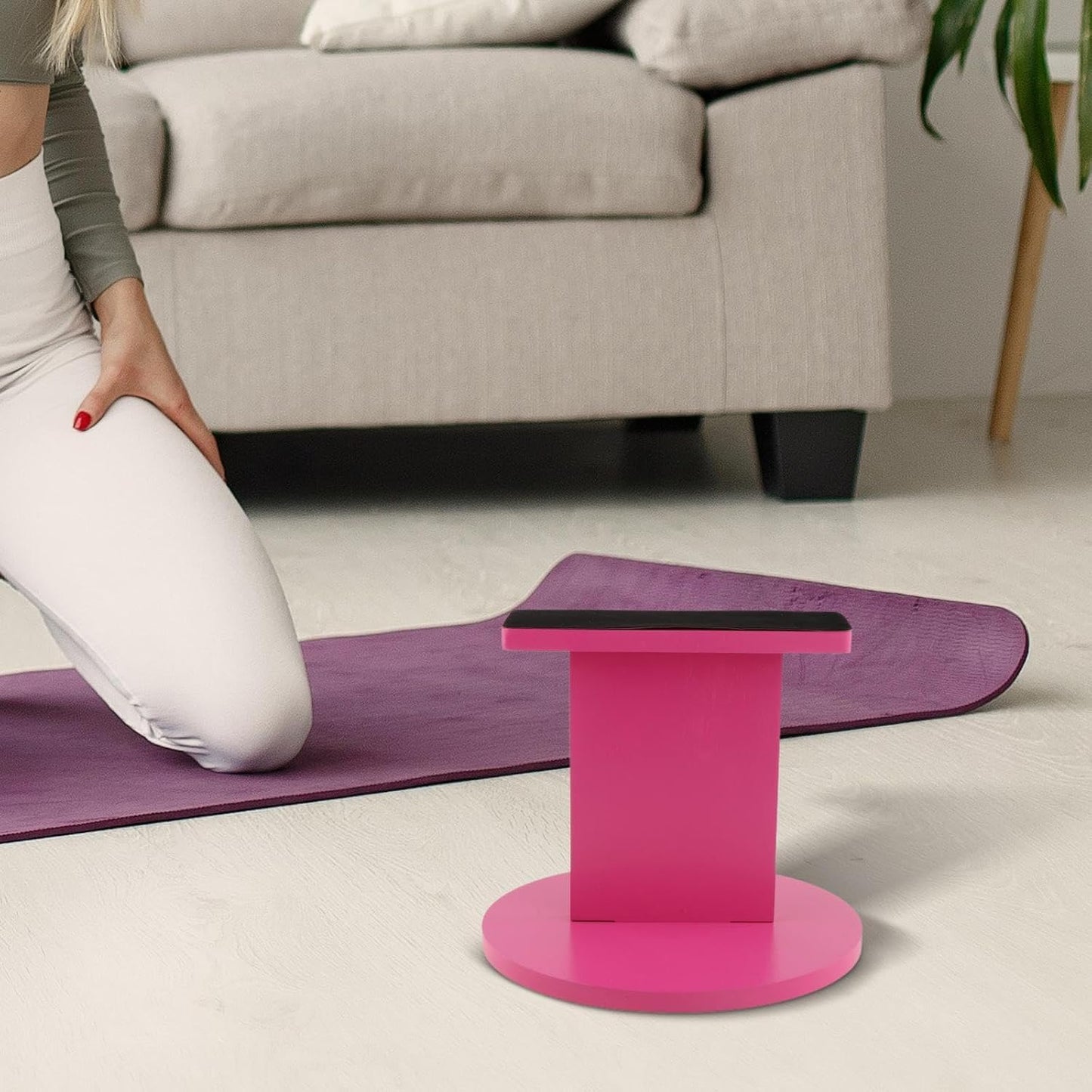 predolo Cheerleading Balance Exerciser Training Equipment Portable Cheerleaders Convenient Balance Board for Balancing Practice Home, Pink