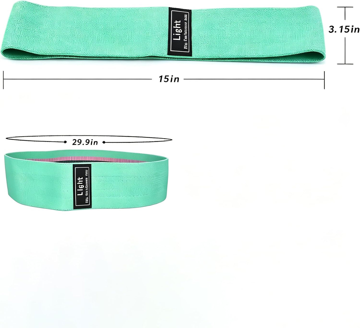 Yoga Stretch Bands Fitness Resistance Bands Set of 3 Lightweight Medium Triple Resistance Green Pink Purple for Sports Workout