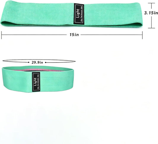 Yoga Stretch Bands Fitness Resistance Bands Set of 3 Lightweight Medium Triple Resistance Green Pink Purple for Sports Workout